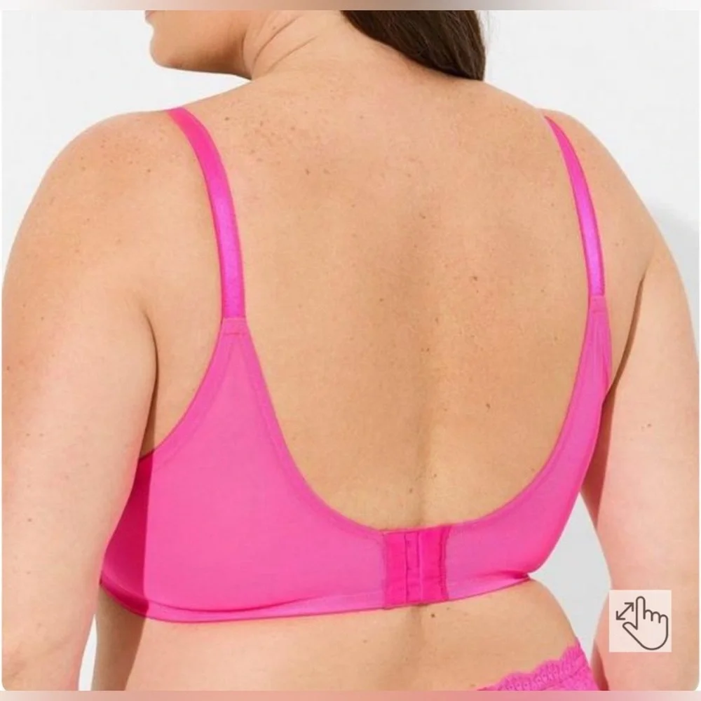 Torrid XO Plunge Push Up Padded Bra | 48B | Fuchsia - Picture 6 of 6